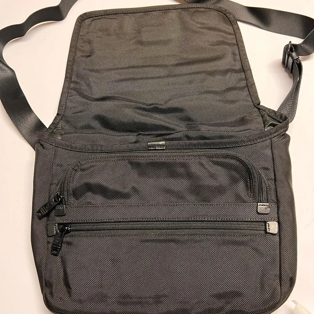 TUMI Black Messenger Bag